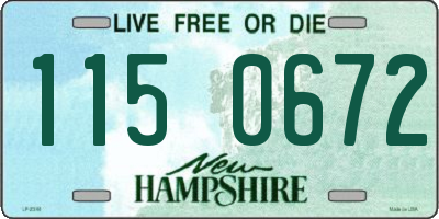 NH license plate 1150672
