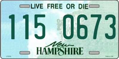NH license plate 1150673
