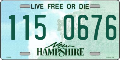 NH license plate 1150676