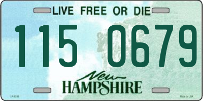 NH license plate 1150679