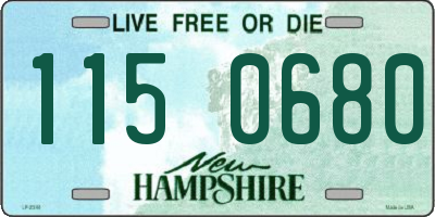 NH license plate 1150680