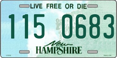 NH license plate 1150683