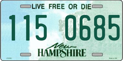 NH license plate 1150685