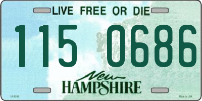NH license plate 1150686