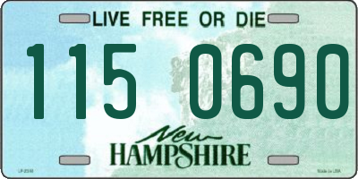 NH license plate 1150690