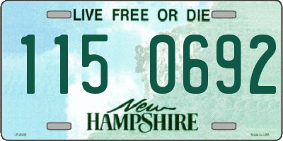 NH license plate 1150692