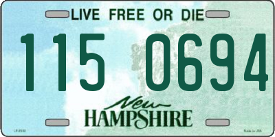 NH license plate 1150694