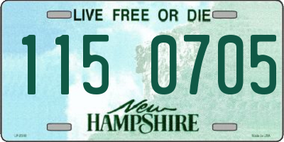 NH license plate 1150705