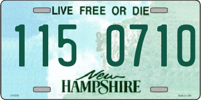 NH license plate 1150710