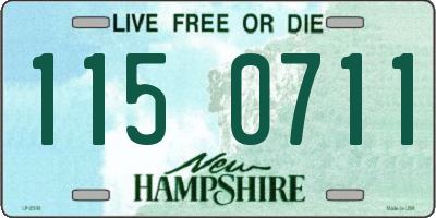 NH license plate 1150711