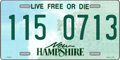 NH license plate 1150713