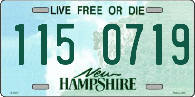 NH license plate 1150719