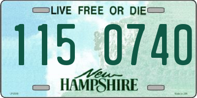 NH license plate 1150740