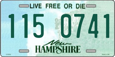 NH license plate 1150741