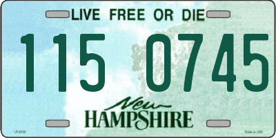 NH license plate 1150745