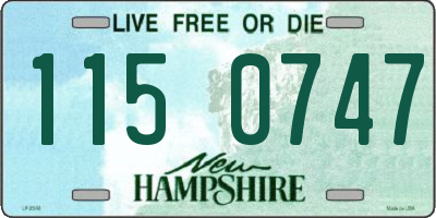 NH license plate 1150747