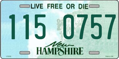 NH license plate 1150757