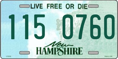 NH license plate 1150760