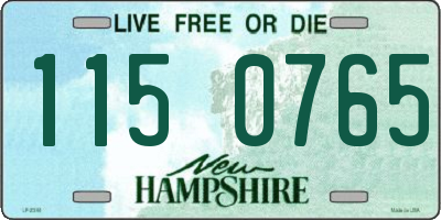 NH license plate 1150765