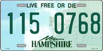 NH license plate 1150768