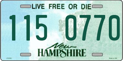 NH license plate 1150770