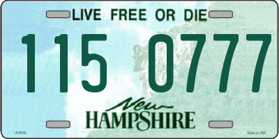 NH license plate 1150777