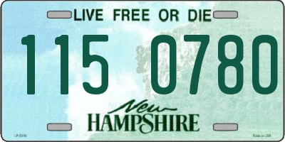 NH license plate 1150780