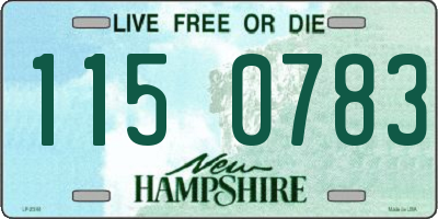 NH license plate 1150783