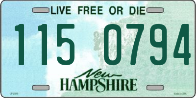 NH license plate 1150794