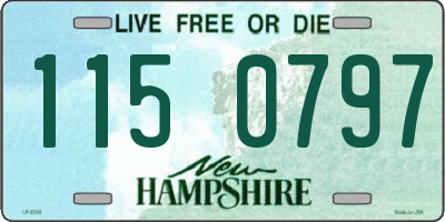 NH license plate 1150797