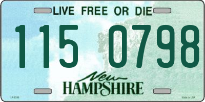NH license plate 1150798