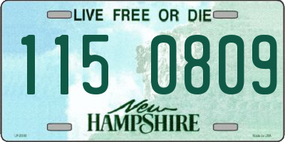 NH license plate 1150809