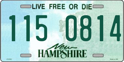 NH license plate 1150814