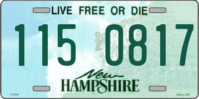 NH license plate 1150817