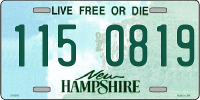 NH license plate 1150819