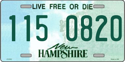 NH license plate 1150820