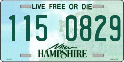 NH license plate 1150829