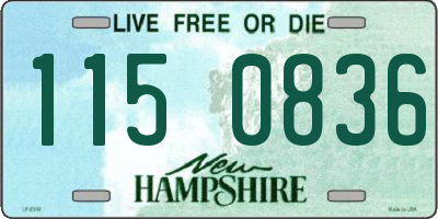 NH license plate 1150836