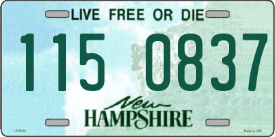 NH license plate 1150837