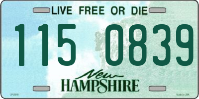 NH license plate 1150839