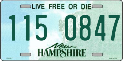 NH license plate 1150847