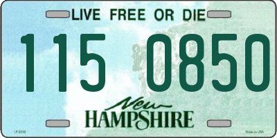 NH license plate 1150850