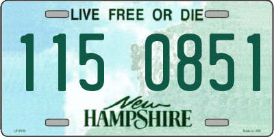 NH license plate 1150851