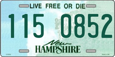 NH license plate 1150852
