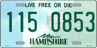 NH license plate 1150853