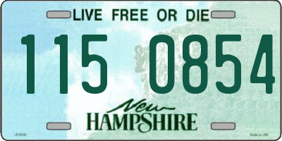 NH license plate 1150854
