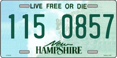 NH license plate 1150857