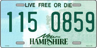 NH license plate 1150859