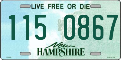NH license plate 1150867