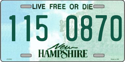 NH license plate 1150870